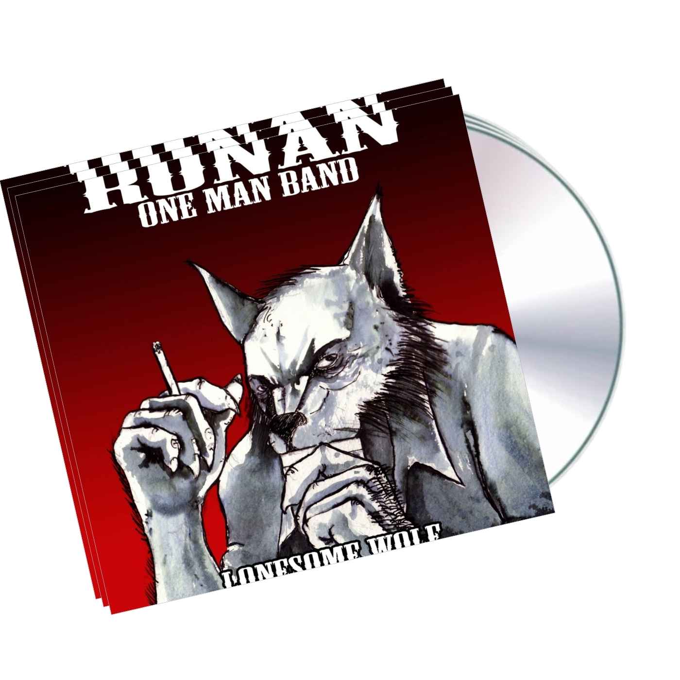 Mockup de l'album Lonesome Wolf