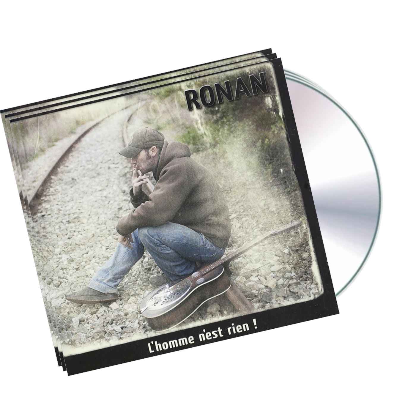 Mockup de l'album L'homme n'est rien
